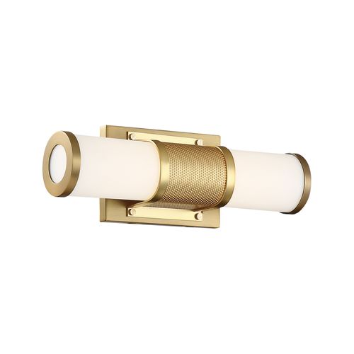 Main product image of Caper LED Vanity Brushed Brass w/ Frosted Lens