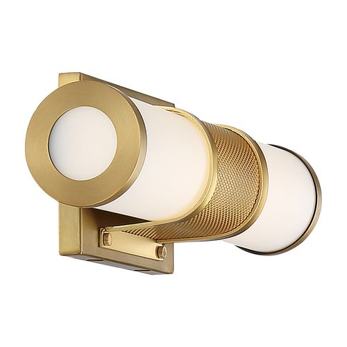 Main product image of Caper LED Vanity Brushed Brass w/ Frosted Lens