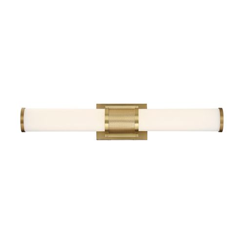Main product image of Caper LED Vanity Brushed Brass w/ Frosted Lens