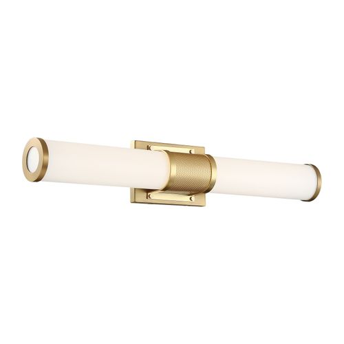 Main product image of Caper LED Vanity Brushed Brass w/ Frosted Lens