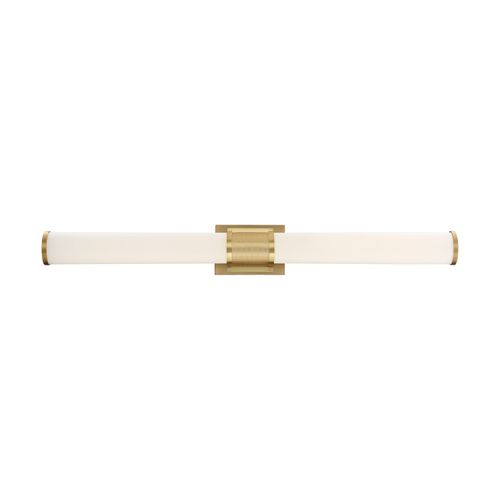 Main product image of Caper LED Vanity Brushed Brass w/ Frosted Lens