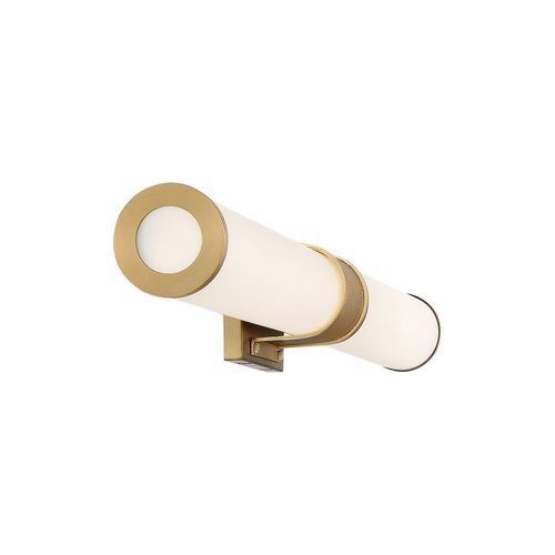 Main product image of Caper LED Vanity Brushed Brass w/ Frosted Lens