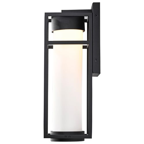 Main product image of Ledges 6W LED Medium Wall Lantern Matte Black w/ White Opal Glass