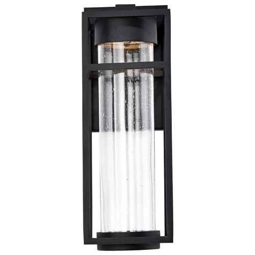 Main product image of Ledges 6W LED Medium Wall Lantern Matte Black w/ Clear Seeded Glass