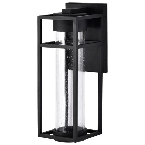 Main product image of Ledges 6W LED Medium Wall Lantern Matte Black w/ Clear Seeded Glass
