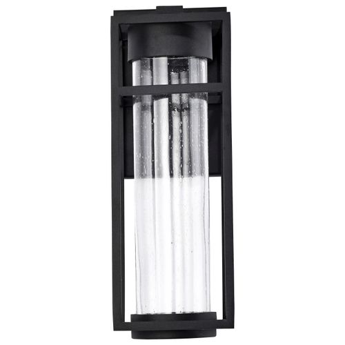 Main product image of Ledges 6W LED Medium Wall Lantern Matte Black w/ Clear Seeded Glass