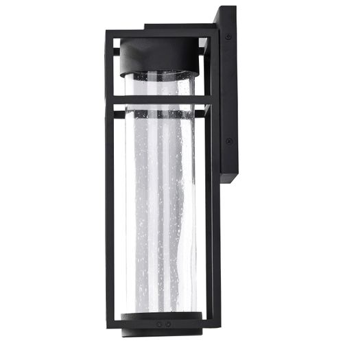 Main product image of Ledges 6W LED Medium Wall Lantern Matte Black w/ Clear Seeded Glass