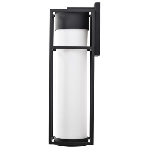 Main product image of Ledges 10W LED Large Wall Lantern Matte Black w/ White Opal Glass
