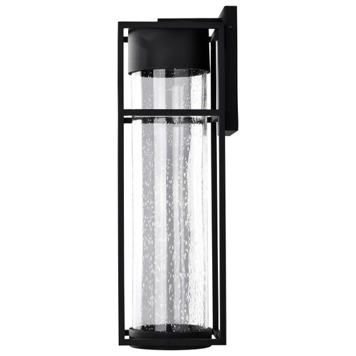 Main product image of Ledges 10W LED Large Wall Lantern Matte Black w/ Clear Seeded Glass