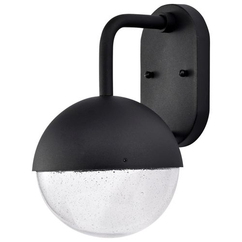 Main product image of Atmosphere 6W LED Medium Wall Lantern Matte Black w/ Clear Seeded Glass