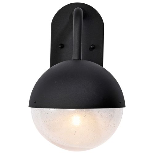 Main product image of Atmosphere 6W LED Medium Wall Lantern Matte Black w/ Clear Seeded Glass