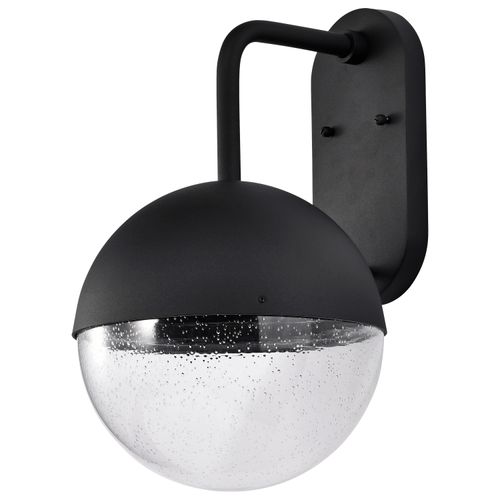 Main product image of Atmosphere 10W LED Large Wall Lantern Matte Black w/ Clear Seeded Glass