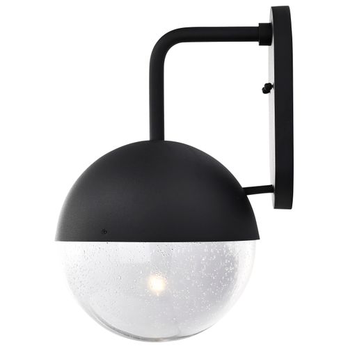 Main product image of Atmosphere 10W LED Large Wall Lantern Matte Black w/ Clear Seeded Glass