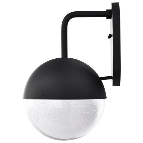 Main product image of Atmosphere 10W LED Large Wall Lantern Matte Black w/ Clear Seeded Glass