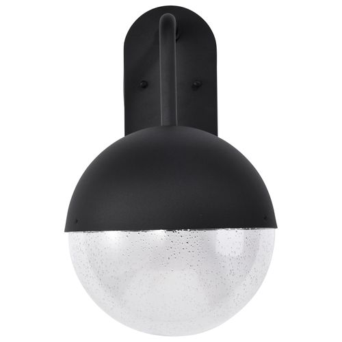 Main product image of Atmosphere 10W LED Large Wall Lantern Matte Black w/ Clear Seeded Glass