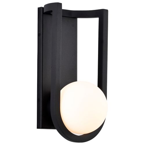 Main product image of Cradle 6W LED Medium Wall Lantern Matte Black w/ White Opal Glass