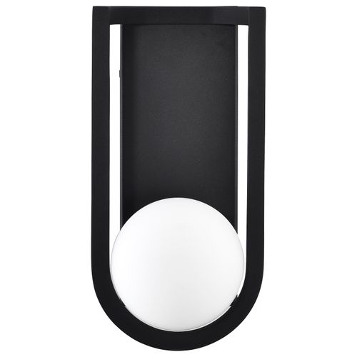 Main product image of Cradle 6W LED Medium Wall Lantern Matte Black w/ White Opal Glass