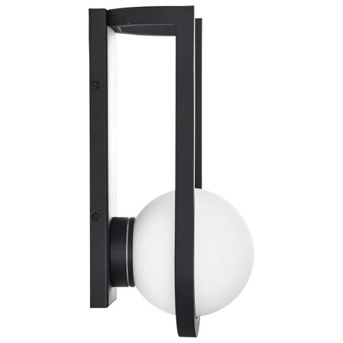 Main product image of Cradle 6W LED Large Wall Lantern Matte Black w/ White Opal Glass
