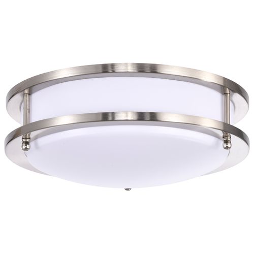 Main product image of Glamour LED 10" Flush Mount Fixture Brushed Nickel Finish CCT Selectable 3K/4K/5K