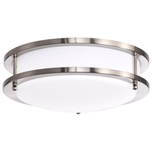 Main product image of Glamour LED 10" Flush Mount Fixture Brushed Nickel Finish CCT Selectable 3K/4K/5K