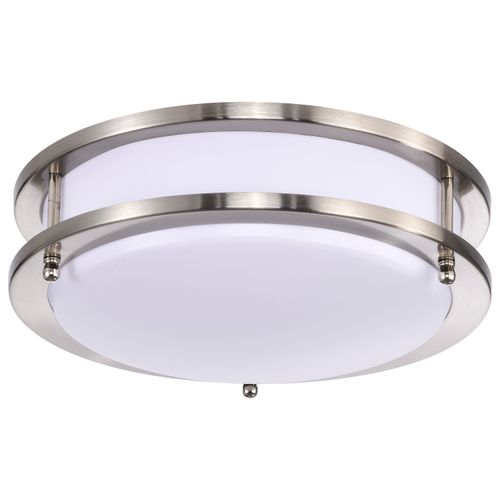 Main product image of Glamour LED 10" Flush Mount Fixture Brushed Nickel Finish CCT Selectable 3K/4K/5K