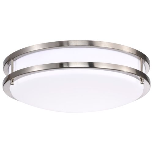 Main product image of Glamour LED 14" Flush Mount Fixture Brushed Nickel Finish CCT Selectable 3K/4K/5K