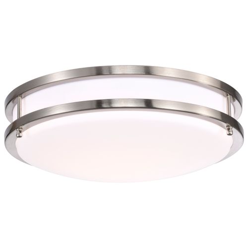 Main product image of Glamour LED 14" Flush Mount Fixture Brushed Nickel Finish CCT Selectable 3K/4K/5K