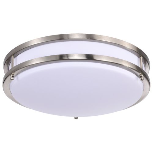 Main product image of Glamour LED 14" Flush Mount Fixture Brushed Nickel Finish CCT Selectable 3K/4K/5K