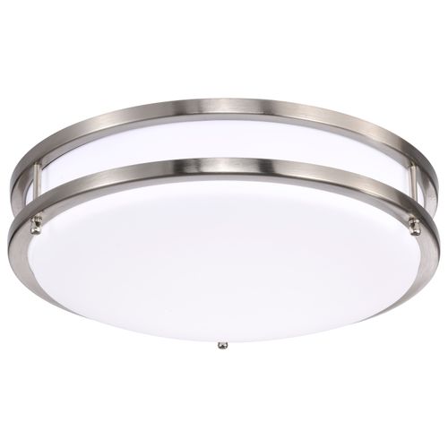 Main product image of Glamour LED 14" Flush Mount Fixture Brushed Nickel Finish CCT Selectable 3K/4K/5K