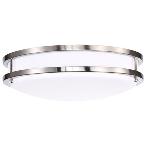 Main product image of Glamour LED 14" Flush Mount Fixture Brushed Nickel Finish CCT Selectable 3K/4K/5K