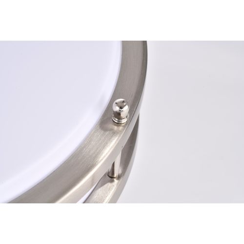 Main product image of Glamour LED 14" Flush Mount Fixture Brushed Nickel Finish CCT Selectable 3K/4K/5K