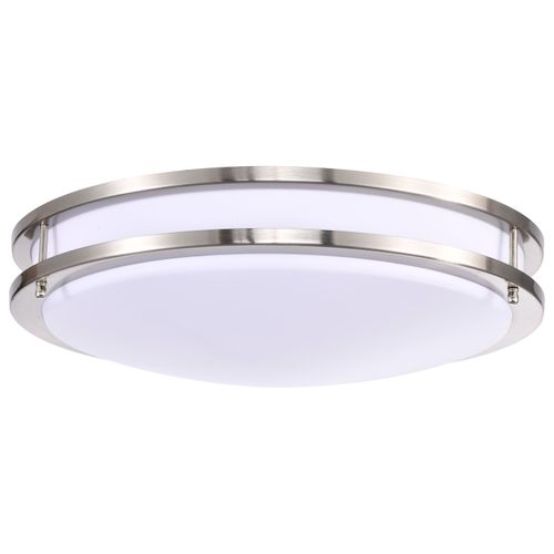 Main product image of Glamour LED 17" Flush Mount Fixture Brushed Nickel Finish CCT Selectable 3K/4K/5K