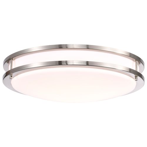 Main product image of Glamour LED 17" Flush Mount Fixture Brushed Nickel Finish CCT Selectable 3K/4K/5K