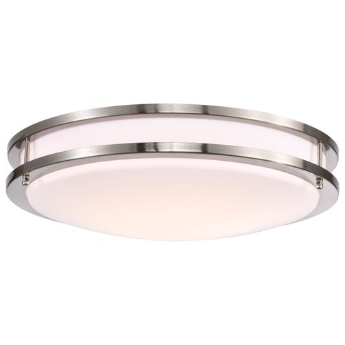 Main product image of Glamour LED 17" Flush Mount Fixture Brushed Nickel Finish CCT Selectable 3K/4K/5K