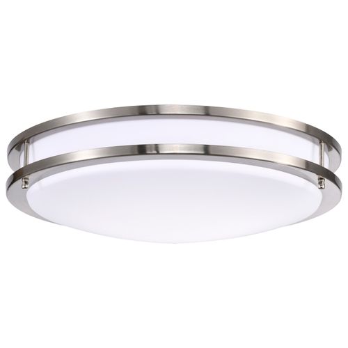 Main product image of Glamour LED 17" Flush Mount Fixture Brushed Nickel Finish CCT Selectable 3K/4K/5K