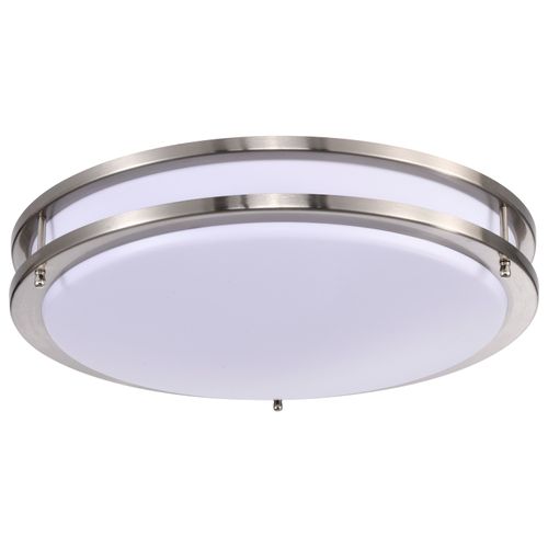 Main product image of Glamour LED 17" Flush Mount Fixture Brushed Nickel Finish CCT Selectable 3K/4K/5K