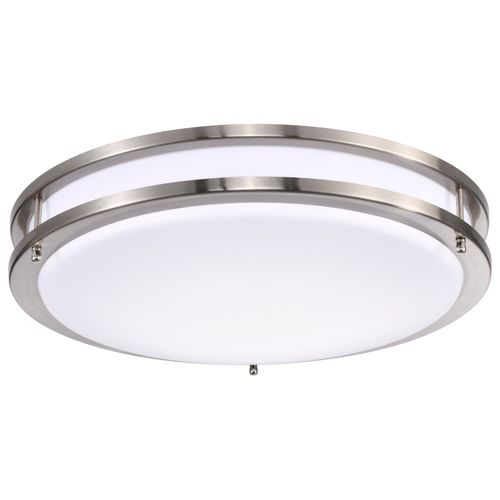 Main product image of Glamour LED 17" Flush Mount Fixture Brushed Nickel Finish CCT Selectable 3K/4K/5K