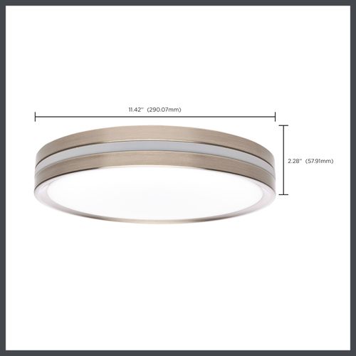 Main product image of 11 Inch Surface Mount w/ Night Light 5 CCT Selectable Brushed Nickel Finish