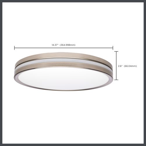 Main product image of 15 Inch Surface Mount w/ Night Light 5 CCT Selectable Brushed Nickel Finish