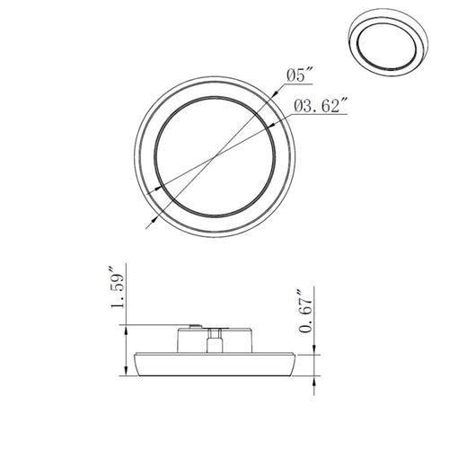 Main product image of Blink Pro 9W 5in LED Fixture CCT Selectable Round Shape Brushed Nickel Finish 120V