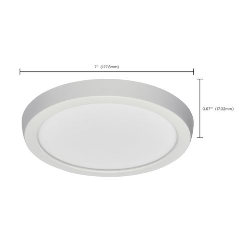 Main product image of Blink Pro 11 Watt 7" LED Fixture Round Shape 4000K White Finish 120/277 Volts