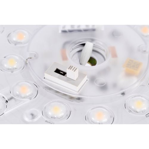 Main product image of Glamour LED 17" Flush Mount Fixture Black Finish CCT Selectable 3K/4K/5K