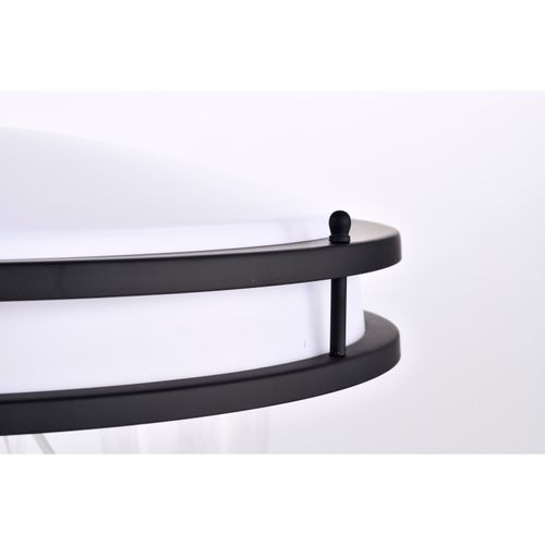 Main product image of Glamour LED 17" Flush Mount Fixture Black Finish CCT Selectable 3K/4K/5K