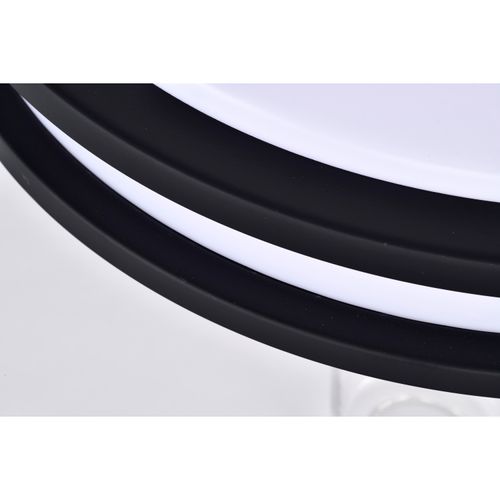 Main product image of Glamour LED 17" Flush Mount Fixture Black Finish CCT Selectable 3K/4K/5K