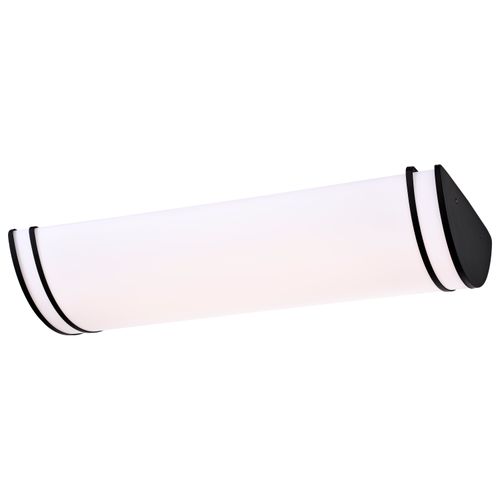 Main product image of Glamour LED 25" Linear Flush Mount Fixture Black Finish CCT Selectable 3K/4K/5K