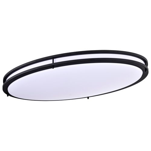 Main product image of Glamour LED 32" Flush Mount Fixture Oval Shape Black Finish CCT Selectable 3K/4K/5K