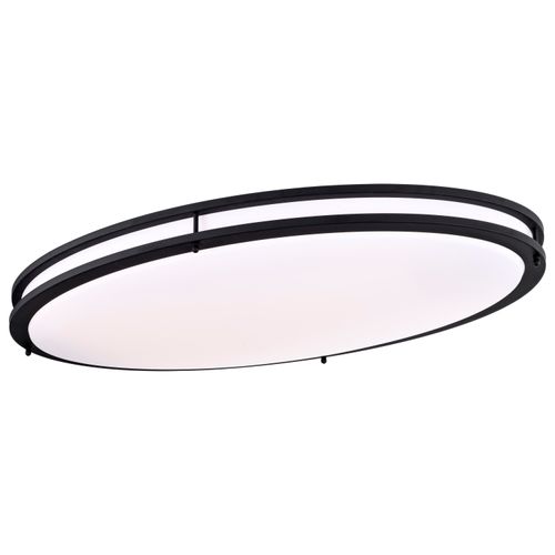 Main product image of Glamour LED 32" Flush Mount Fixture Oval Shape Black Finish CCT Selectable 3K/4K/5K