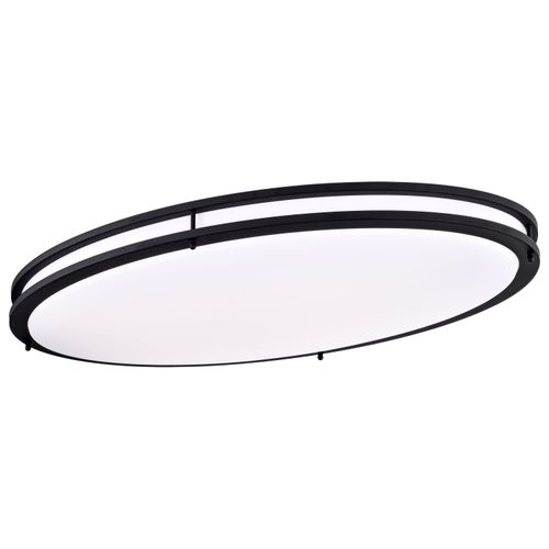 Main product image of Glamour LED 32" Flush Mount Fixture Oval Shape Black Finish CCT Selectable 3K/4K/5K