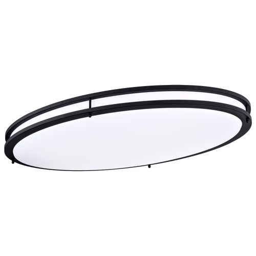 Main product image of Glamour LED 32" Flush Mount Fixture Oval Shape Black Finish CCT Selectable 3K/4K/5K