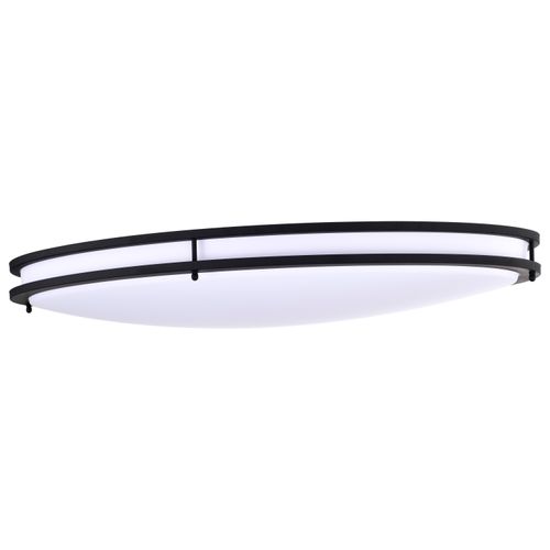 Main product image of Glamour LED 32" Flush Mount Fixture Oval Shape Black Finish CCT Selectable 3K/4K/5K